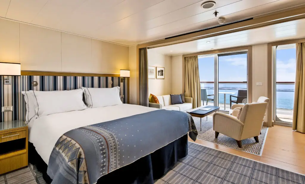 The Penthouse Junior Suite stateroom on-board the Viking Star